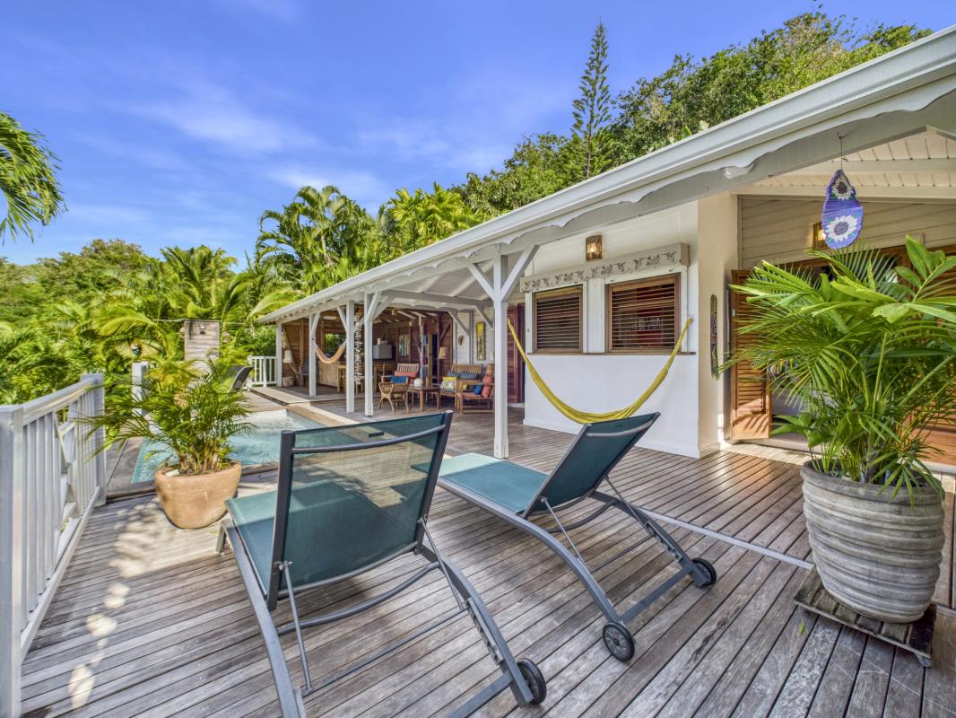 7.Location Villa piscine Deshaies Guadeloupe_Vue mer